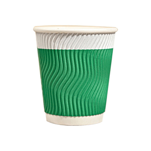 Gobelets à café <span class=keywords><strong>en</strong></span> <span class=keywords><strong>carton</strong></span> ondulé kraft à double paroi isolés, 8 oz, 12 oz, résistants à la chaleur, gobelets à thé bruns - Product Image 5