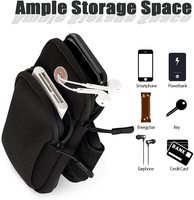 Brassard de sport étanche en néoprène pour téléphone, compatible avec iPhone 12 Pro Max, XS/XR/8/7/6 Plus, 6S et autres modèles d'iPhone – Idéal pour le shopping sur Amazon
