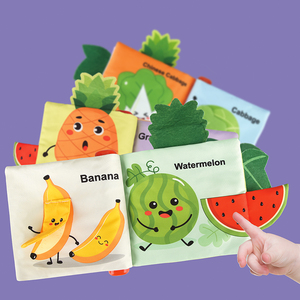 Livres <span class=keywords><strong>en</strong></span> <span class=keywords><strong>Tissu</strong></span> Éducatifs Personnalisés pour Bébé, Mes Premiers Livres de 6 Pages pour Tout-Petits, Jouets Pédagogiques Anglais, Livres d'Apprentissage Précoce Souples - Product Image 5