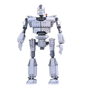 GoldMoc The Iron Giant Set blok bangunan Robot Mech mainan edukasi bagian Gobricks penuh mainan blok bangunan anak-anak