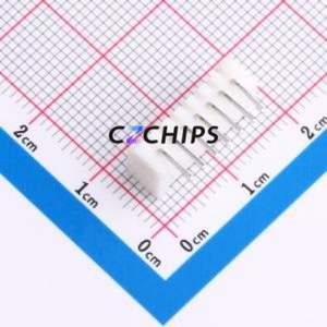 WAFER-HY2.0-7PWZ Wire-to-Board Pin Header Bent Lead Through Hole,P=2mm Connector 1x7P 2mm Right Angle Insert HY - Product Image 2