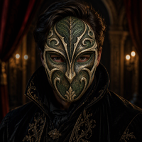 Masque en résine sculpté à la main avec motif de feuille, texture de grain de bois vert, art mural, objet de collection pour cosplay, décoration de fête masquée