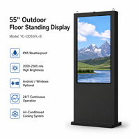 Pantalla Digital de Gran Tamaño 4K IP65 OEM con Aire Acondicionado, Vista Panorámica de 178 Grados, para Terminales de Aeropuertos y Exteriores