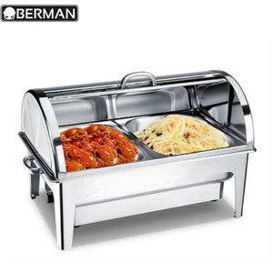 Hotel ristorante di cottura di vetro in india di alta qualità in acciaio inox alimentare warmer filo chafer riscaldatori per buffet - Product Image 4