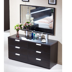 Nuovo Modello Set Mobili per <span class=keywords><strong>Camera</strong></span> da Letto <span class=keywords><strong>Matrimoniale</strong></span> King Size di Design Moderno Colore Nero - Product Image 4