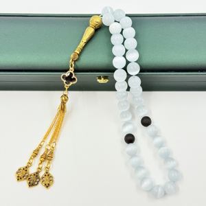 Cuentas <span class=keywords><strong>de</strong></span> oración musulmana 10mm 33 cuentas <span class=keywords><strong>de</strong></span> oración <span class=keywords><strong>de</strong></span> <span class=keywords><strong>cristal</strong></span> blanco piscina árabe cuentas <span class=keywords><strong>de</strong></span> oración islámica alabarlo Tisbiha <span class=keywords><strong>Rosario</strong></span> - Product Image 2