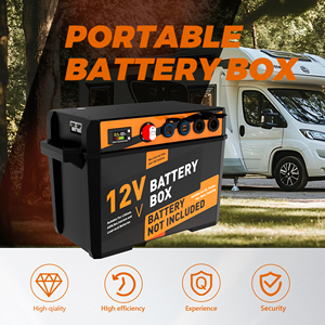 Caja de Batería Inteligente Portátil ABS de 100Ah para Barcos Marinos, Carga Solar de 12V 24V para Camping, Venta al Por Mayor - Product Image 2