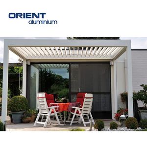 <span class=keywords><strong>Pergola</strong></span> à persiennes <span class=keywords><strong>Pergola</strong></span> en aluminium murale électrique en aluminium <span class=keywords><strong>Pergola</strong></span> bioclimatique en aluminium à persiennes étanche 6x4 - Product Image 5