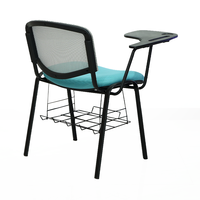 Chaise d'écolier avec tablette d'écriture pour salle de classe et salle de formation