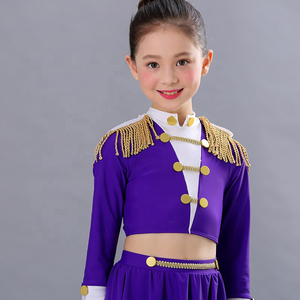 Robe de danse de ballet pour filles de style marine, costume de cheerleading professionnel, tenue de danse pour spectacle sur scène - Product Image 1