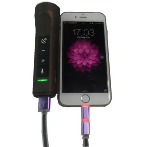 최상위 제품 OEM 휴대용 손전등 무선 스피커 스테레오 TF 카드 전원 공급 장치 스테이션 USB AUX FM 라디오 전원 은행