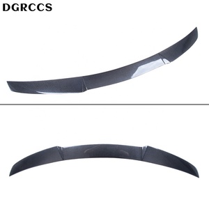 DGRCCS CLS C218 W218 CS สไตล์คาร์บอนไฟเบอร์ขัดเงา สปอยเลอร์หลัง ปีกท้ายรถ ปี 2011-2019 ติดตั้งด้วยเทป - Product Image 4