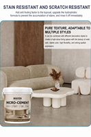 Peinture Microciment Faible MOQ pour Maison et Industrie, Microciment à Nano-Pénétration, Imperméabilisant Écologique pour Béton