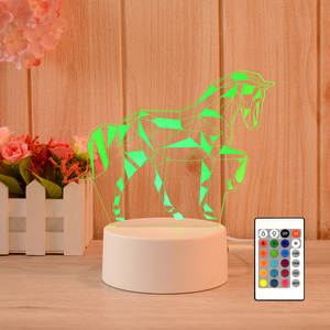 2023 Acrylic 3D LED không dây ngủ Kid phòng ngủ nhỏ ánh sáng ban đêm với từ xa - Product Image 2