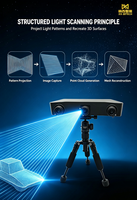 1-44 Capture rapide à 360° °   Scanner 3D à lumière structurée avec table rotative pour photographie et numérisation de haute précision