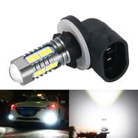 Ampoule de phare antibrouillard LED automobile Skyearth 3030-18SMD Blanc Rouge Jaune Multicolore H1 H3 880 881 T10p pour voiture universelle