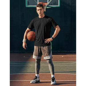 FOXA <b>Mens</b> T-Shirt Short Sleeve Crewneck Quick Dry Gym Workout Shirt <b>Stretch</b> Knitted Cotton Spandex - Product Image 6