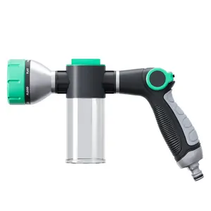 Semprotan air busa sprinkler dengan dispenser sabun, selang penyemprot busa cuci mobil