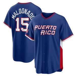 Maillot <span class=keywords><strong>de</strong></span> baseball 2026 Puerto Rico World Classic Edwin Diaz <span class=keywords><strong>Martin</strong></span> Maldonado brodé S-3XL - Product Image 2