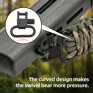 バイユヘン カスタマイズQDスリングスイベルセット クイックデタッチ スリングマウント ヘビーデューティー ハンティングアクセサリー - Product Image 4