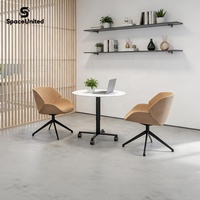 Fauteuil pivotant de bureau de style nordique de luxe SpaceUnited, une place