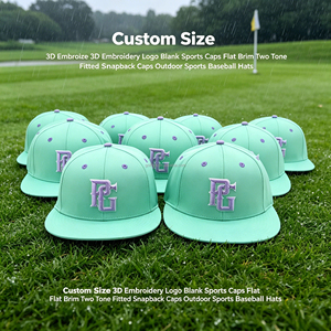 High Quality Designer Men A <b>Frame</b> Fitted Cap Custom 3D <b>Embroidery</b> Logo Outdoor Fitted Snapback Hat Flat Brim Baseball Cap hats - Product Image 1