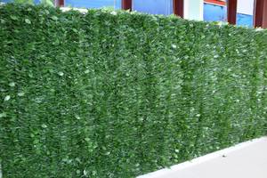 Rouleau de Clôture Jardin Artificielle Vert MZ181002A, Clôture Gazon Artificiel Avec Feuilles - Product Image 3