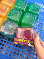 Jouets Squishy : Adorable Cube Halloween en Gel, Mini Squishy en Silicone Super Solide, Jouet Anti-Stress Fidget, Coffret Cadeau