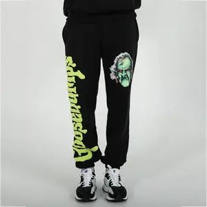 Pantaloni da jogging da uomo con Logo personalizzato che corrono da palestra Sport da uomo pantaloni sportivi in pile con grafica Unisex