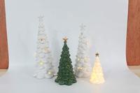 Beliebte Porzellan-Weihnachtsbäume Weiße Dekorationen für Zuhause LED-Beleuchtung Winter-Feiertagsgeschenke Innendekoration