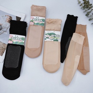 ถุงเท้าสั้นขอบใบบัว 15D ถุงเท้ายาวระดับกลางน่องสำหรับผู้สูงอายุและสตรีมีครรภ์ - Product Image 2