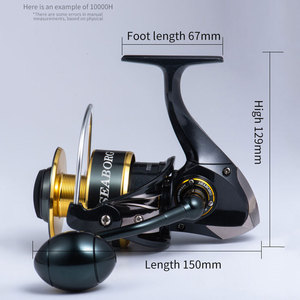 <span class=keywords><strong>Moulinet</strong></span> de pêche en mer Lurekiller Saltwater Spinning Jigging Reel 3000-12000, corps entièrement métallique, puissant frein de 25-35 kg, pêche en mer - Product Image 3