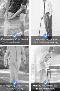 Exosqueleto de entrenamiento para rehabilitación de miembros inferiores en pacientes mayores con accidente cerebrovascular, con soporte de fijación de articulaciones para ejercicios de pierna - Product Image 4
