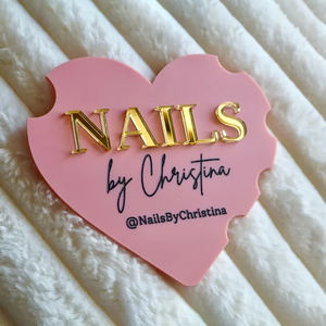 Nail Photo Prop Acrylique Personnalisé Social Media Prop <span class=keywords><strong>Nailtech</strong></span> Cadeau de Noël pour Nail Artist Nail Salon Sign - Product Image 2