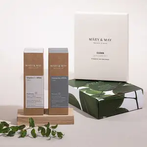 Luxury Cosmetics Packaging Set Empty Skincare Eco Friendly Small Green Packaging For Skin Care