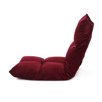 Fauteuil de sol personnalisable et confortable pour la méditation, chaise longue pliable et réglable pour le gaming, fauteuil inclinable de sol