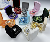 Chapelet de prière religieux en perles de verre avec compteur de doigts et boîte, pour mariage et cadeau de l'Aïd