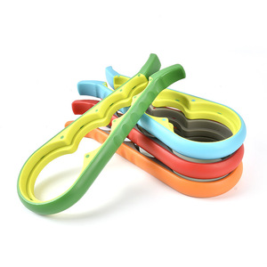 Abrebotellas multifuncional 4 en 1, abridor de latas doméstico, abridor de botellas que ahorra trabajo, abridor de tapas de cerveza, abridor de tapas de cocina - Product Image 4