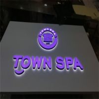 Papan Tanda LED Dual-lit Tahan Lama 3D Custom Huruf Stainless Steel Bercahaya untuk Signage Bisnis, Rumah Sakit, dan Penunjuk Arah
