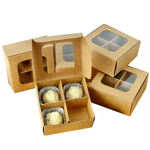 Cajas de Chocolate con ventana y divisores