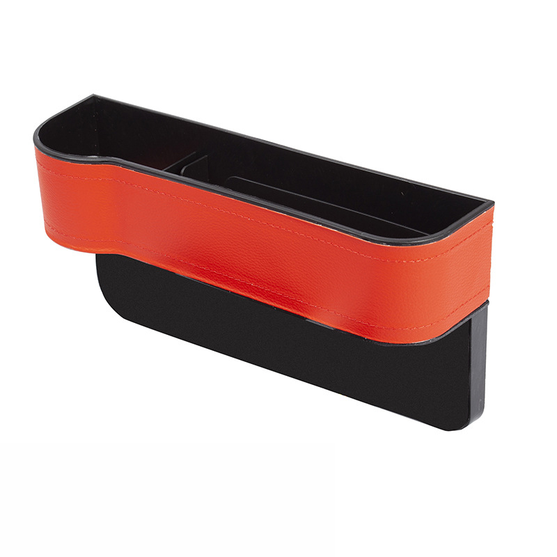 Universal PU Leather Car Seat Gap Filler Organizer with Cup Holder | CarClean Auto Accessory