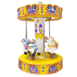 Carrusel eléctrico de 3 asientos para <span class=keywords><strong>centro</strong></span> <span class=keywords><strong>comercial</strong></span>, paseo en carrusel de dibujos animados para niños - Product Image 4