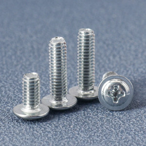 Vis à tête cylindrique à embase élargie en acier inoxydable 304 A2 DIN967, système métrique, avec rondelle et collier de protection, du fabricant - Product Image 4