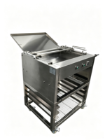 Machine à glacer les beignets en acier inoxydable, machine manuelle à enrober les beignets au chocolat avec machine à tempérer le chocolat, à vendre
