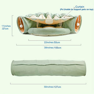 Produtos para Animais de Estimação Túnel de Dormir Multifuncional Interno Macio e Respirável para Gatos com Removível - Product Image 3