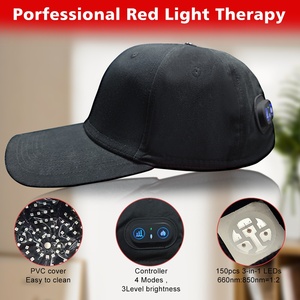 Cappello per Terapia della <span class=keywords><strong>Luce</strong></span> LED Shanglaite T100A per Uso Domestico con 150 LED 660nm 850nm <span class=keywords><strong>Luce</strong></span> <span class=keywords><strong>Rossa</strong></span> per Alleviare il Dolore - Product Image 3