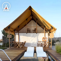 2024 Nouveau Design Triangle Extérieur Safari Tente Toile Glamping Hotel Resort Tente