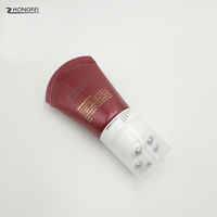 Tube PE vide personnalisé pour lait corporel, huile essentielle, gel de massage et soin anti-adhérent, avec applicateur à 5 billes
