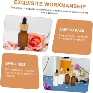 10ml-200ml Clear Amber Black Blue Green Frost Finish Glass Dropper <b>Bottles</b> for Essential Oil Face Serum & Skin Care Cream - Product Image 6