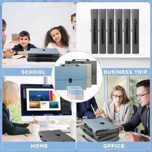 Carpeta de Archivos Portátil Tipo Acordeón de Viaje, Expandible, con Capacidad para 500 Hojas Tamaño Carta/A4, 13 Bolsillos, de la Mejor Calidad, en Oferta - Product Image 2